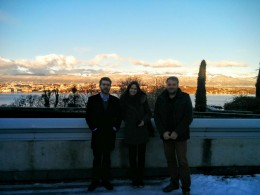 Photo of Christopher Forstall, Emily and Marco @ Foundation Martin Bodmer, Geneva, 15.01.2016