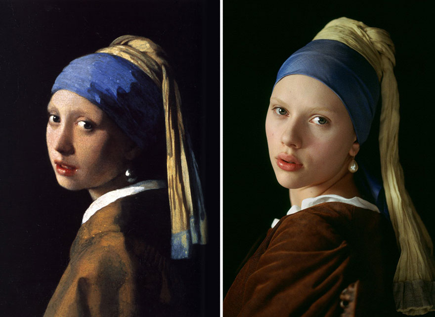 Photo of girl with a pearl earring