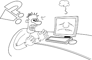 Computer cartoon