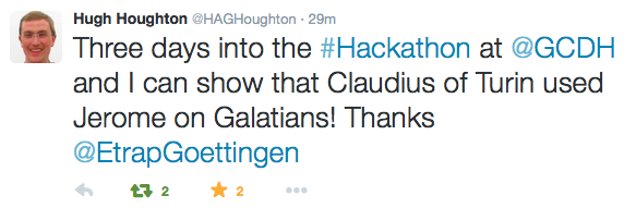 A tweet from hacker Hugh